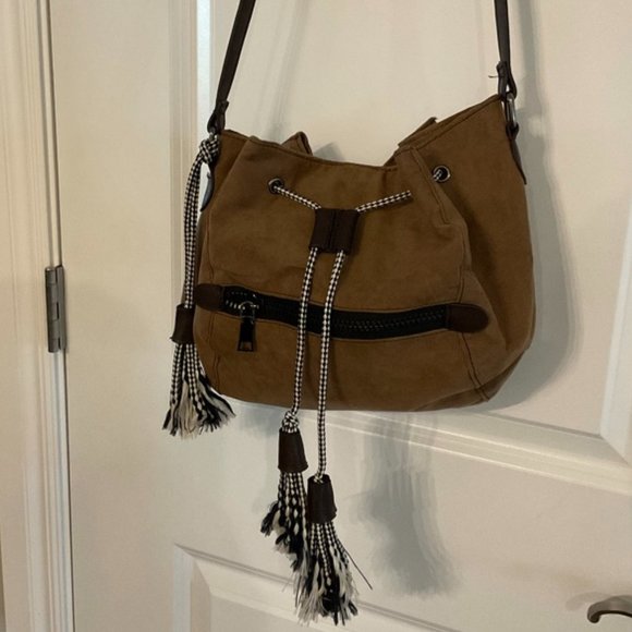 NWOT Leila Stone Boho Shoulder Bag - Picture 1 of 7